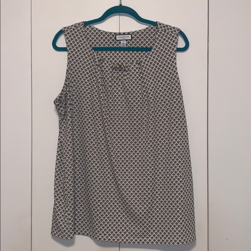 Charter club blouse with clasp detail